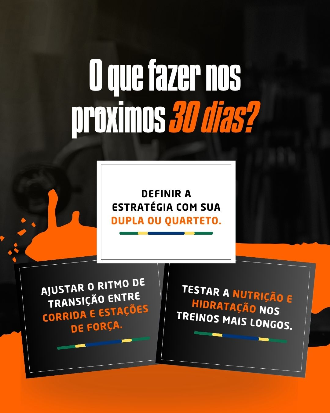 Desafio HYROX: o que fazer nos próximos 30 dias